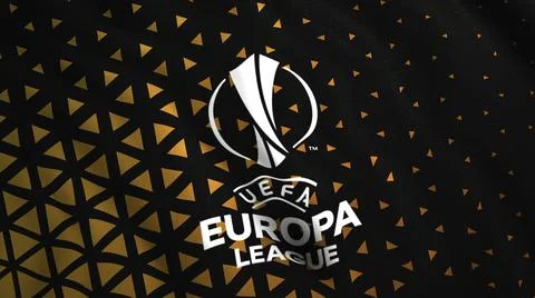 Animated 3d flag for UEFA. Motion. Stylish 3d flag for sports competitions or Stock Illustration