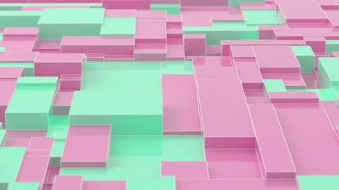 Animated 3D geometric loop background | Stock Video | Pond5