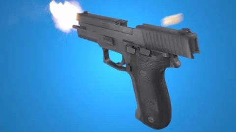 Animated 3D Gun (After Effects-Element 3D) Stock After Effects