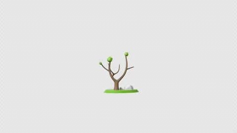Animated 3d Icons set in Alpha Channel. Transparent sign and symbol Stock Footage 279574962