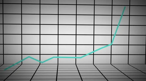 Animated 3D Line Chart UP 库存影片 50901079