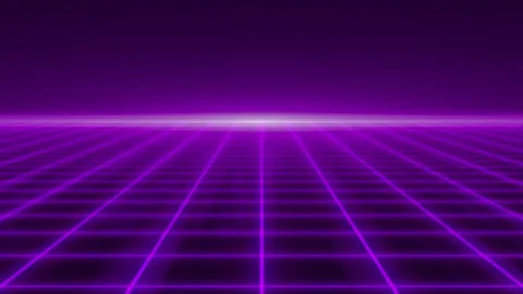Animated 3d purple Moving Square grid technology background Video stock 199371185