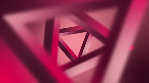 Animated 3d red color rotating triangular element background Stock Footage 199379196