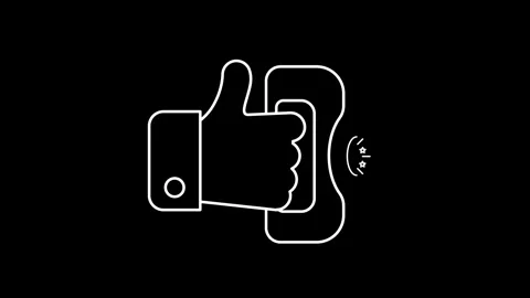 Animated 3D Scanner Icon icons in thin line style 動画素材 314337163