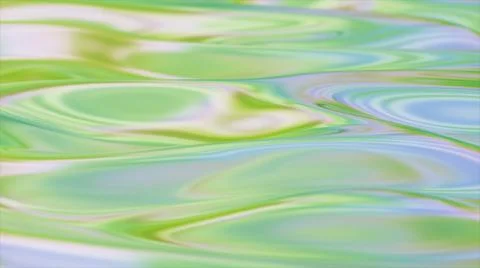 Animated 3D waving fabric texture. Liquid holographic background. Smooth wave Illustrazione stock