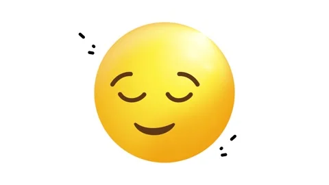 Animated 3D Yellow Emoji Face Icon Loop for Social Media and Digital Messaging Stock Footage 345930905