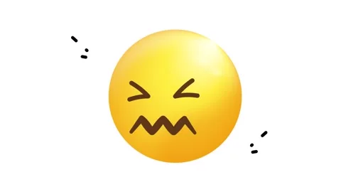 Animated 3D Yellow Emoji Face with Expressive Emotion for Social Media Video Stock Footage 345930934