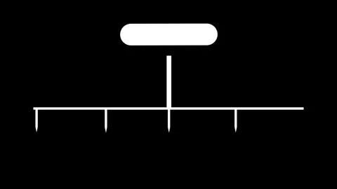 Animated 4-step rectangle infographic shape on a transparent background. Customi Stock Footage 314841055