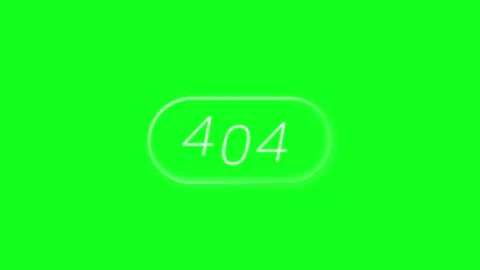 Animated 404 Error Icon Loop Stock Footage 337328103