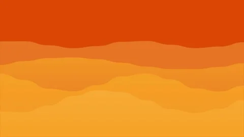 Animated 4K orange wave background motion loop Stock Footage 346159771