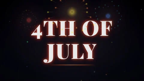 Animated 4th of July Celebration Background. Stockbeeldmateriaal 335671455
