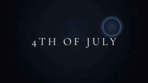 Animated 4th of july Independence Day Fireworks Display Animation. Video stock 335557550