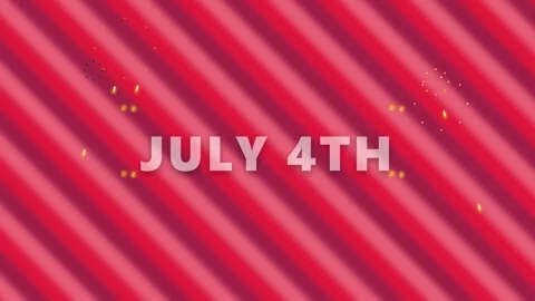 Animated 4th of july Independence Day Celebration Patriotic Background. Stock Footage 335558444