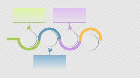 Animated 5 steps infographic, circle shape with callout for label Stock Footage 308478976