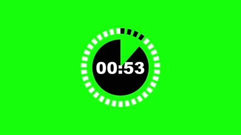Animated 60 second green screen Vídeo Stock 238886954