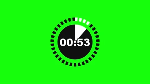 Animated 60 second green screen Stock Footage 238886956
