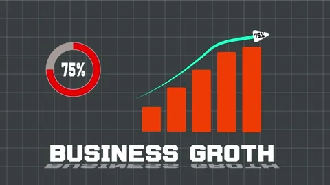 Animated 75% Pie Chart – Business Growth &amp; Data Visualization Stock Footage 310623281