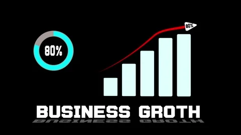 Animated 80% Donut Chart – Circular Progress Graph for Business Reports Stock Footage 310623249