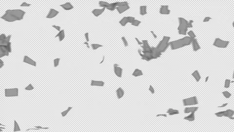 Animated A4 paper flying through space right to left Video stock 336331700