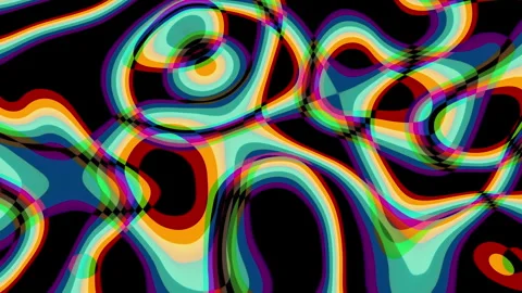 Animated abstract 1980's background design in futuristic retro style with Stock Footage 340569589