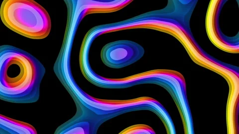 Animated abstract 1980's background design in futuristic retro style with Stock Footage 340570457
