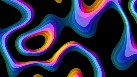 Animated abstract 1980's background design in futuristic retro style with Stock Footage 340571647