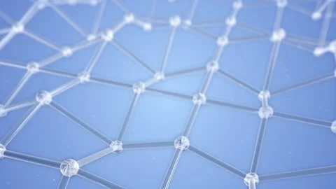 Animated abstract background. Biological process. Molecular interactions Stock Footage 99824137