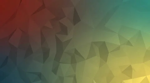 Animated abstract background, colorful triangle pattern Stock Footage 52779926