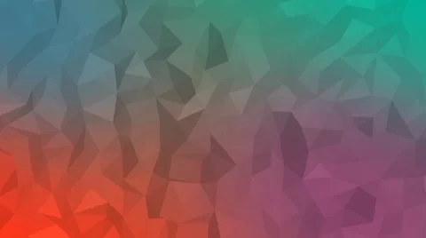 Animated abstract background, colorful triangle pattern Video stock 52779935