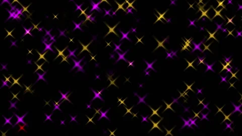 Animated abstract background. Floating bokhe lights. Blured purple and golden Stock Footage 200172168