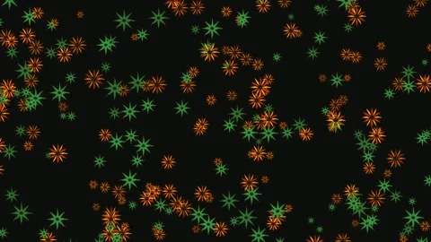 Animated abstract background with floating particles motion Stock Footage 345012800