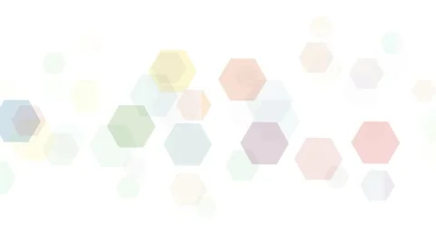 Animated abstract background with hexagons, blurry light effect Stock Footage 152609835