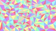 Animated Abstract Background Made Of Triangles. Stock Footage