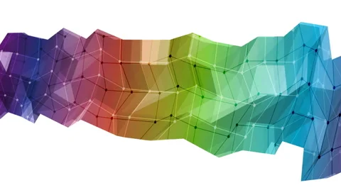 Animated abstract banner for your text on white background Stock Footage 52840407