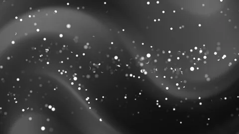 Animated Abstract black and grey gradient background with floating white particl Stock Footage 346376452