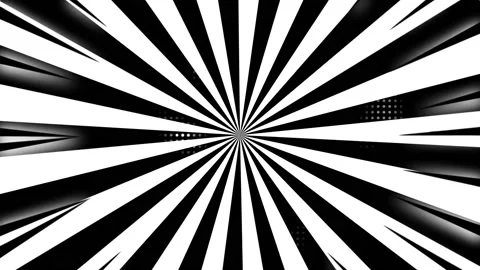 Animated abstract black and white comic with halftone background Stock Footage 201981619