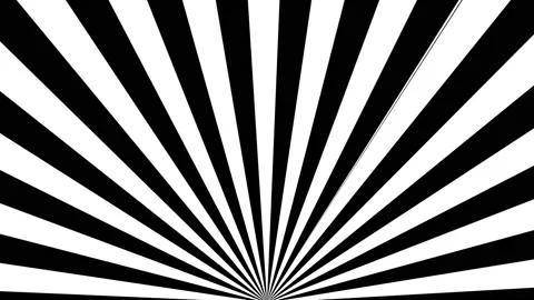 Animated abstract black and white comic radial ray background Vídeo Stock 201982746