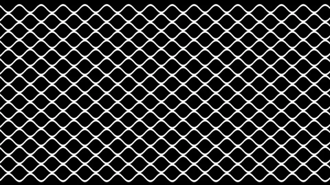 Animated abstract black and white wavy wire mesh background Stock Footage 267003689