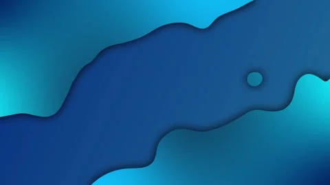Animated Abstract Blue Wavy Paper Cut Background Loop Stock Footage 319475170