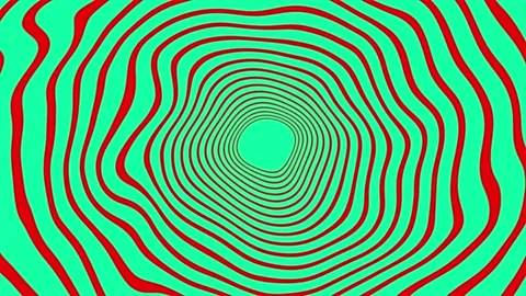 Animated abstract circle on Retro twist and moving background Stock Footage 222744086