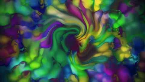 Animated abstract colorful background with liquid paint effect Stock Footage 322021203