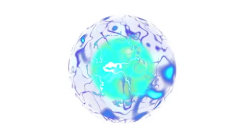 Animated Abstract Colorful Magic Sphere 動画素材 196126559
