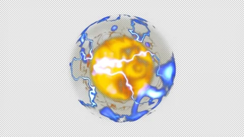Animated Abstract Colorful Magic Sphere Vídeo Stock 196132185