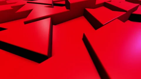 Animated Abstract Colorful Triangles Background 库存影片 196137723