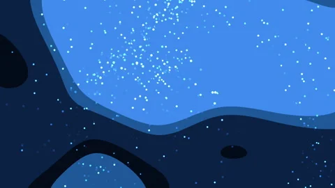 Animated abstract dark blue gradient background pattern with swirling blue shape 库存影片 336226424