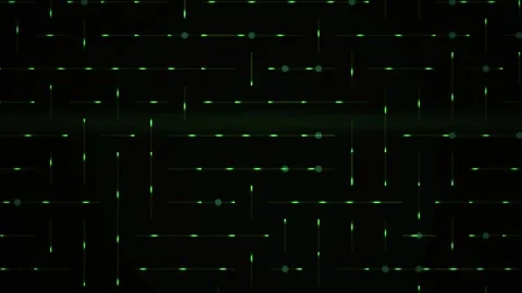 Animated Abstract Digital Circuitry Background with Fast Pulsing Green Data.. Stock Footage 343690702