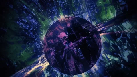 Animated Abstract Disco Ball Stockbeeldmateriaal 315132290