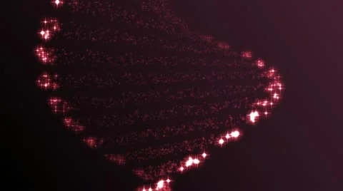 Animated abstract DNA, HD 1080p, loop. Stock Footage