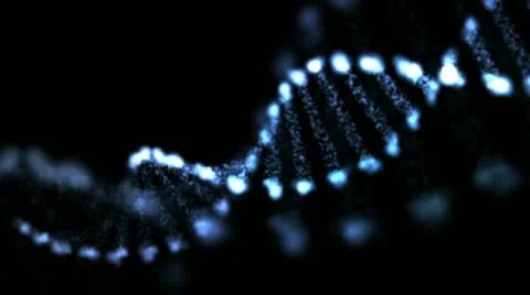 Animated abstract dna, hd 1080p, loop. Stock Footage