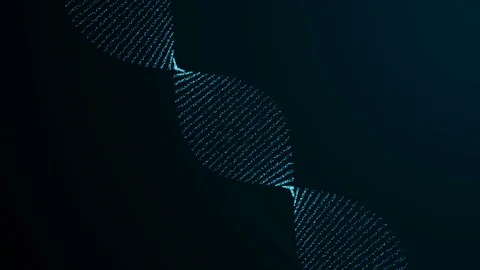 Animated abstract DNA.Genetics concept Stock Footage 93526607